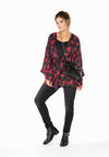 Kimono square sleeve HORSES - black - #1