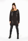 Sweater destroyed beaded - black - #2