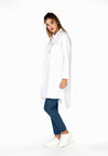 Blouse long placket short - white