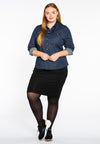 Blouse denim stretch - dark indigo