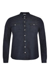 Blouse denim stretch - dark indigo - #4