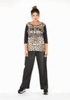 Shirt Queen leopard - black