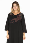 Dress wide jaguar - black - #1