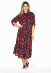 Dress-blouse long HORSES - black - #1