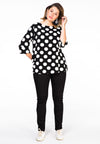 Shirt BIG DOTS - black