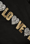 Shirt wide LOVE LOVE - black - #5