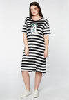 Tunic wide dog STRIPE - white - #1