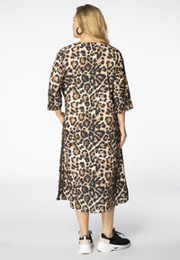 Dress wide LEOPARD - brown - #3