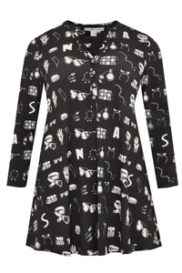 Tunic ACCESSORY wide bottom - black - #4