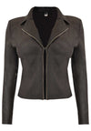 Jacket FAKE SUEDE - black - #4