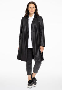 Cardi-blazer FAKE SUEDE - black - #2