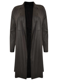 Cardi-blazer FAKE SUEDE - black - #4