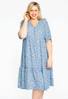 Dress frilled DAISY - blue - #2