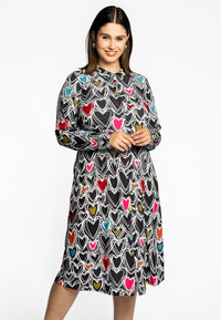 Blouse midi HEARTS - black - #2