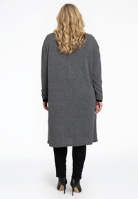 Cardigan long knitted - grey - #3