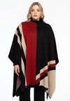 Poncho cardigan zip - black - #1