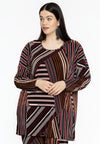Tunic wide STRIPES - black - #1