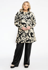 Tunic wide bottom BECKY - black - #1