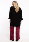 Trousers Wide Leg RED LEO - red