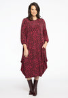 Dress Long Balloon RED LEO - red