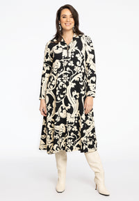 Dress with turtle neck BECKY - black - #2