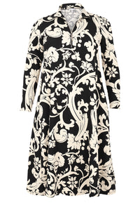 Dress with turtle neck BECKY - black - #4