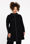 Tunic wide bottom CRINCLE - black - #2