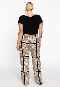 Trousers straight TILES - ecru - #2