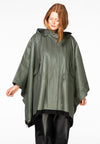 Coat wide silk leather - green - #2