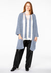 Cardigan scarf teddy - blue - #1