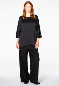Blouse tunic SILK - black - #1