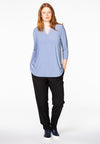 Tunic A-line v-neck DOLCE - blue