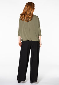 Trousers wide fit - black - #3