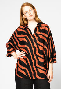 Blouse-shirt TIGER - orange - #2
