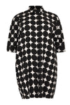 Blouse wide long CIRCLE - black - #4