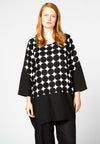 Tunic shaped bottom CIRCLE - black - #2