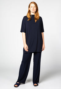 Tunic waist seam - blue - #1
