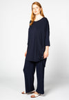 Tunic side puckering - blue - #1