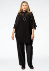 Blouse viscose stripe - black - #2