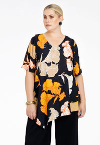 Blouse asymmetric ABBY - black - #1