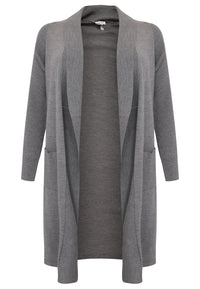 Cardigan rib collar - grey - #4