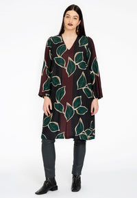Dress with V-neck SYLVAN - black - #1