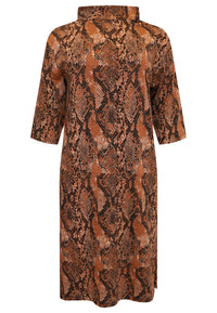 Dress turtle neck BOA - brown - #4