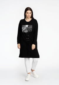 Sweater long VENICE - black - #1