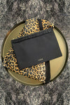 Clutch ruffle - black