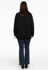 Sweater strass buttons - black - #3