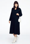Dress zipped back TRICOT - black