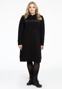 Dress hooded LA BOHÈME - black - #1