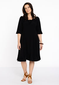 Dress wide neck DOLCE - black - #1