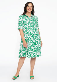 Blouse-dress ruffled MYKONOS - green - #2